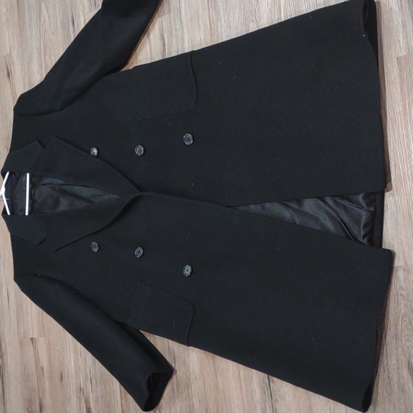 Perry Ellis Other - NWOT Perry Ellis Men 100% Double Breasted Wool Coat Size L. 46-48